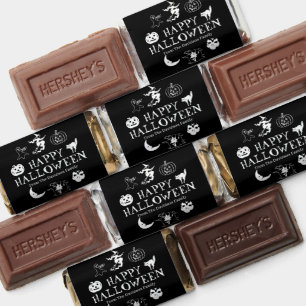 Happy Halloween black spooky funny cute custom Hershey's Miniatures