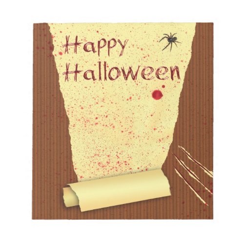 Happy Halloween Bloody Wallpaper Notepad