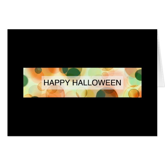 happy halloween (bokeh) cards (Front Horizontal)