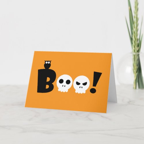 Happy Halloween  Boo Card