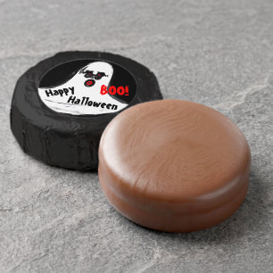 Happy Halloween Boo Ghost Dipped Oreo Cookie Favors