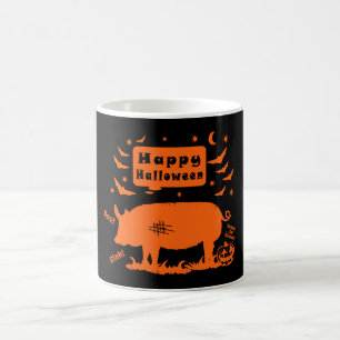 Happy Halloween Boo Oink Coffee Mug