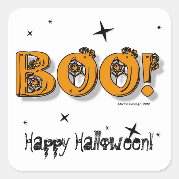 Happy Halloween Boo! Sticker