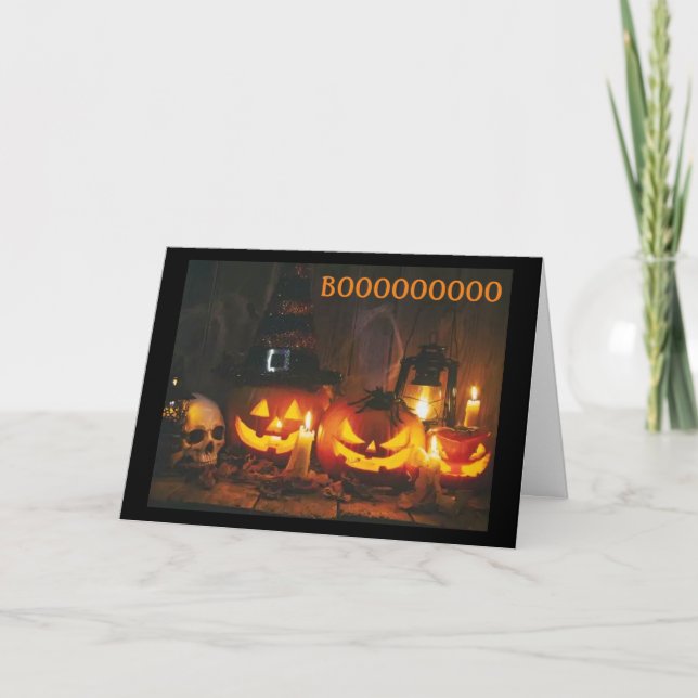 *HAPPY HALLOWEEN & BOO TO YOU** CARD (Front)