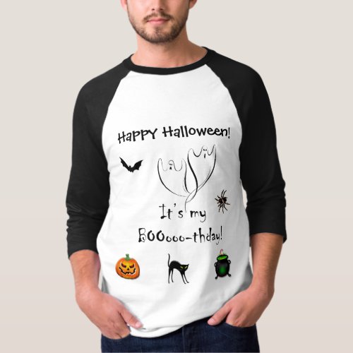 Happy Halloween Booothday T_shirt see back