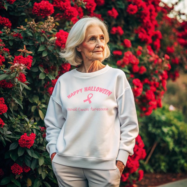Happy Halloween Breast Cancer Awareness  Sweatshirt (Creator Uploaded)
