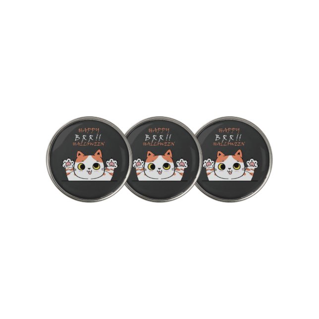 Happy Halloween  BRR!  Golf Ball Marker (3 Up)