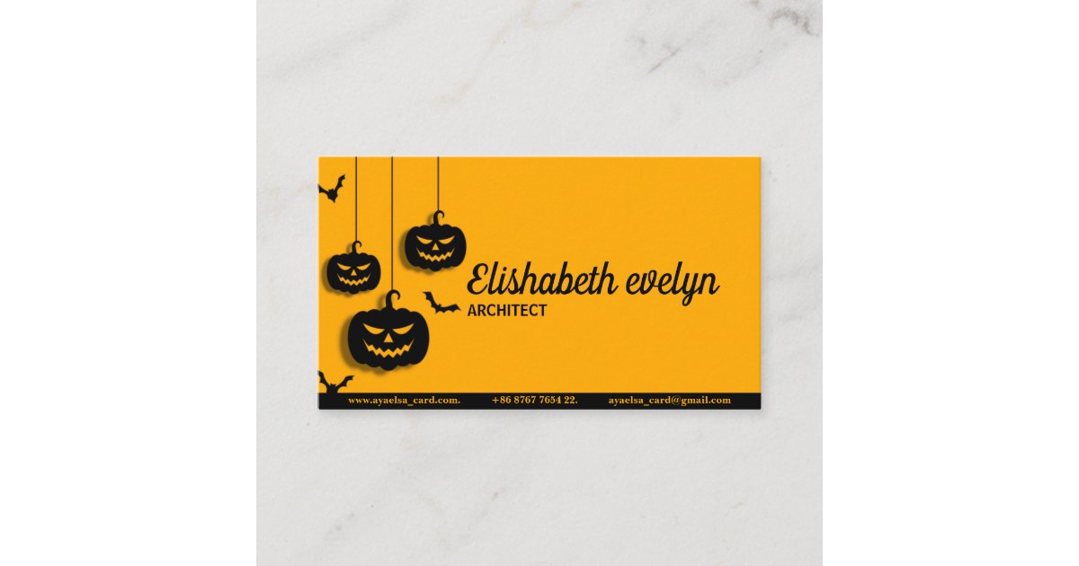 Happy halloween business card | Zazzle