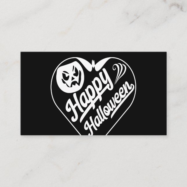 Happy halloween business card (Front)