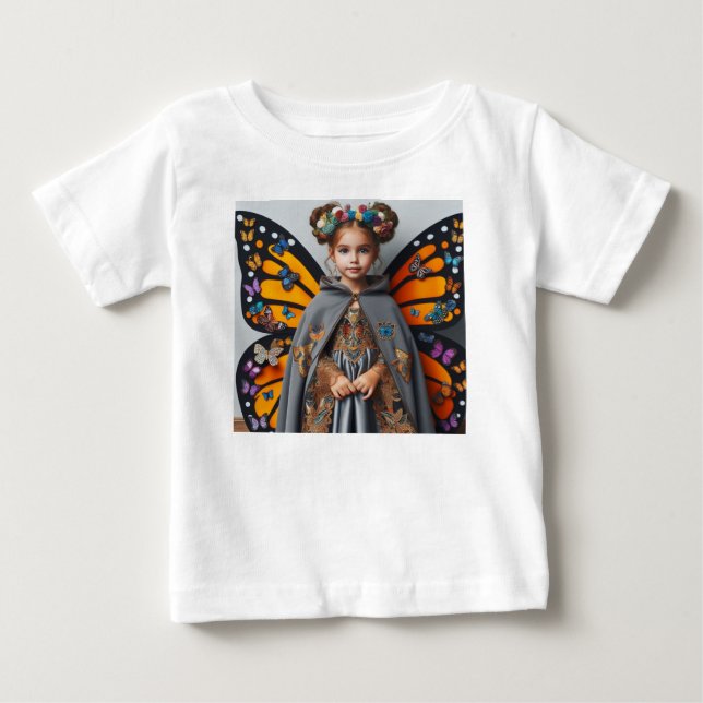 Happy Halloween Butterfly Costume Baby Fine Jersey T-Shirt (Front)
