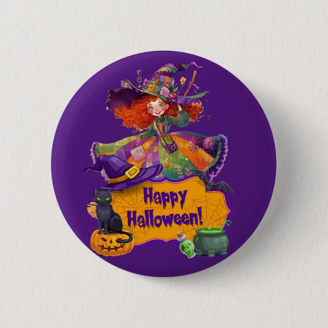 Happy Halloween  Button (Front)