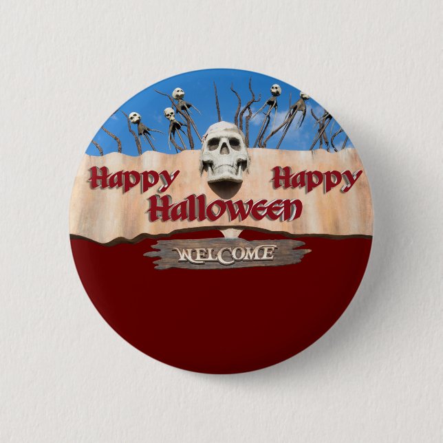 Happy Halloween Button (Front)