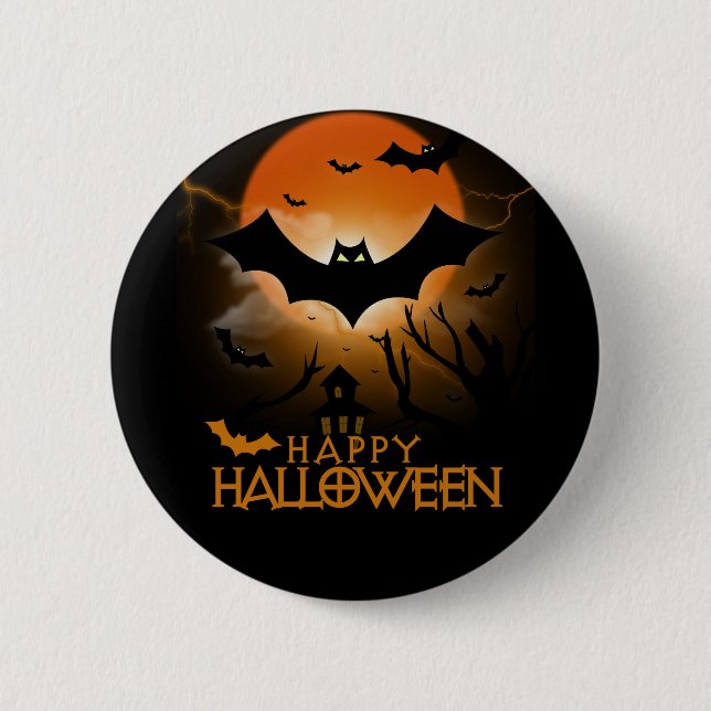 Happy Halloween Button (Front)