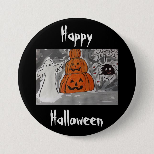 Happy Halloween Button (Front)