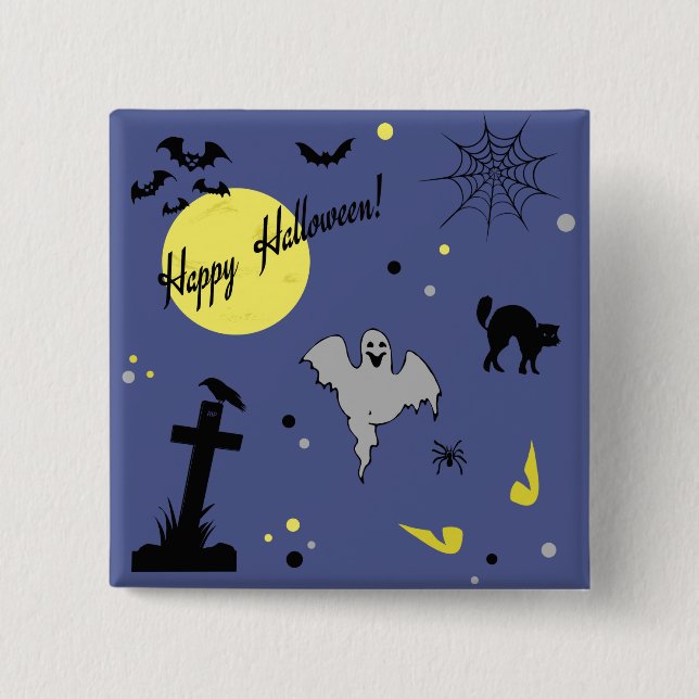 Happy Halloween Button (Front)