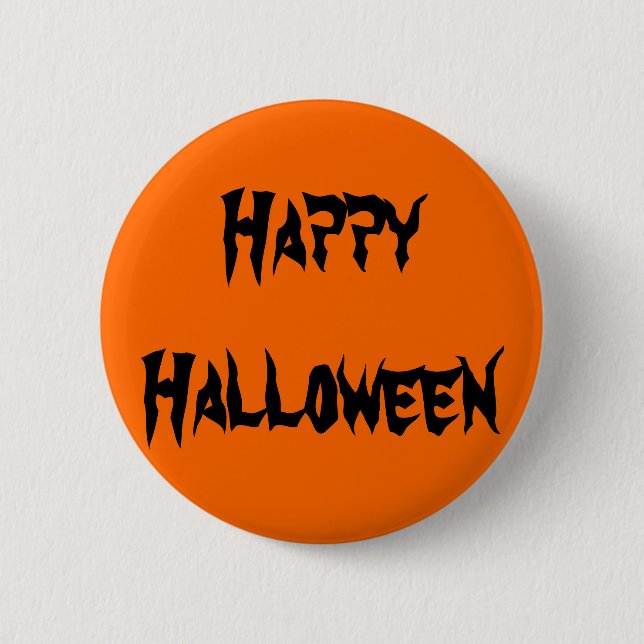 Happy Halloween Button (Front)
