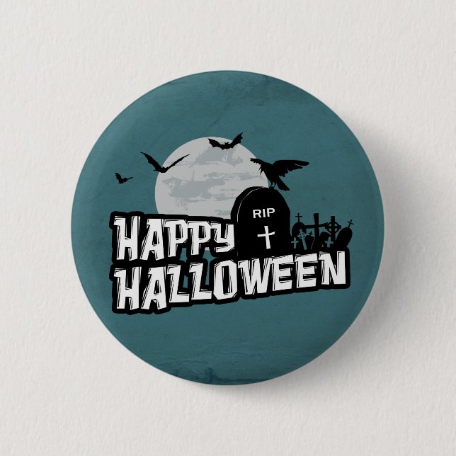Happy Halloween Button (Front)