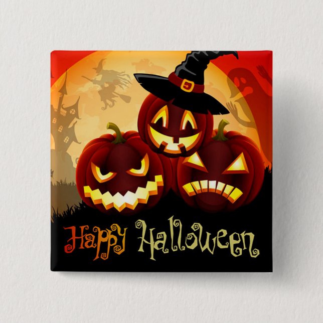 Happy Halloween Button (Front)