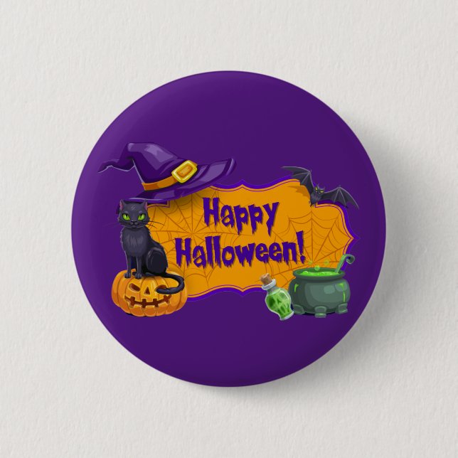 Happy Halloween  Button (Front)