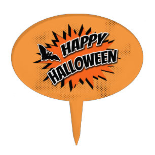 Happy Halloween Cake Topper