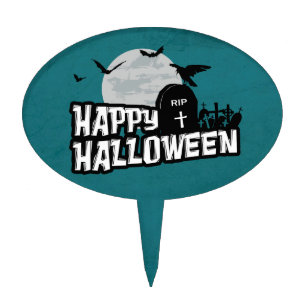 Happy Halloween Cake Topper