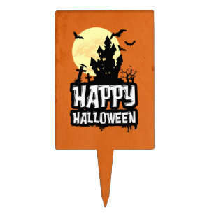 Happy Halloween Cake Topper