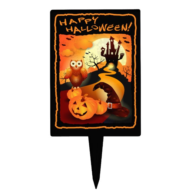 Happy Halloween! Cake Topper (Front)