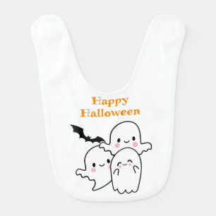 Happy Halloween Can Personalize Baby Bib