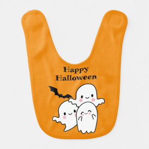 Happy Halloween Can Personalize Baby Bib