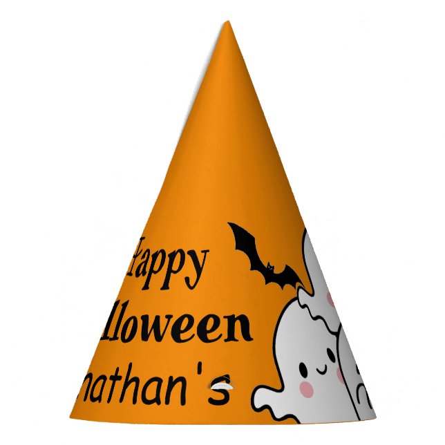 Happy Halloween Can Personalize Party Hat (Left)
