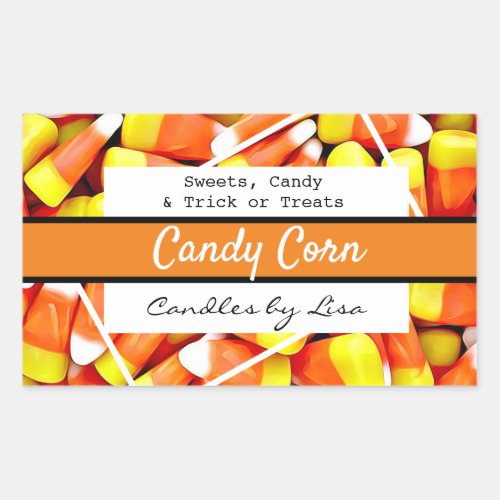 Happy Halloween Candle Corn Labels