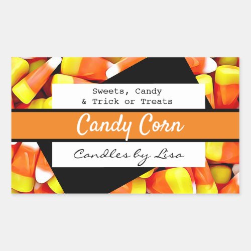 Happy Halloween Candle Corn Labels