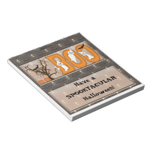 Happy Halloween Candy Bar Wrapper Party Favor Notepad