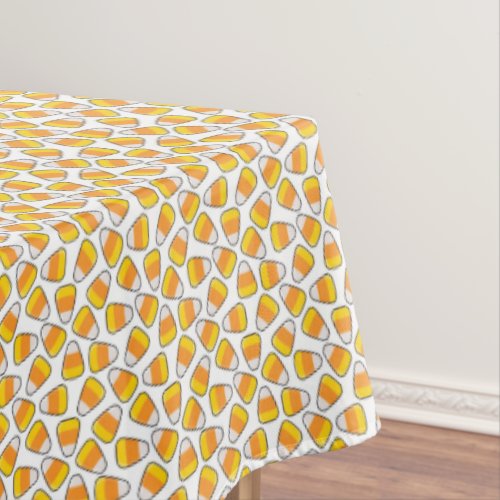 Happy Halloween  Candy Corn Pattern Tablecloth