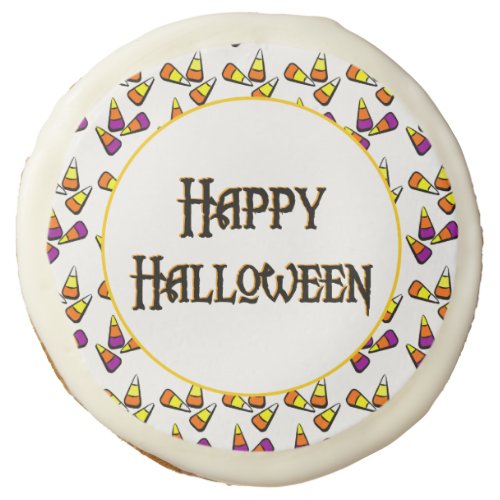 Happy Halloween Candy Pattern Cookie