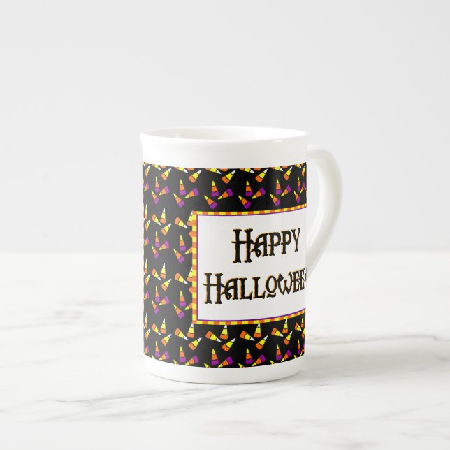 Happy Halloween Candy Pattern Mug (Front Right)