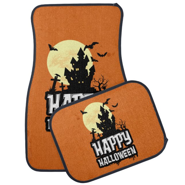 Happy Halloween Car Floor Mat (Set)