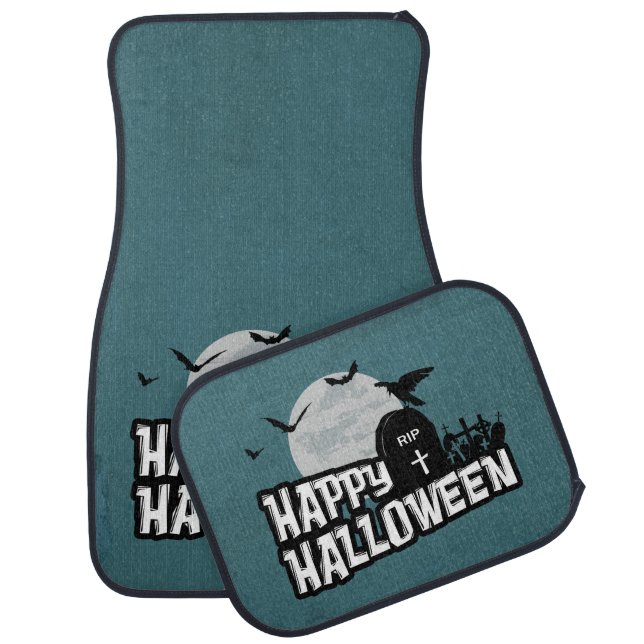 Happy Halloween Car Mat (Set)