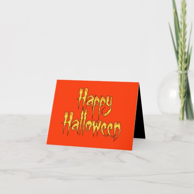 Happy Halloween Card (Front)