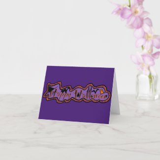 Happy Halloween Card with Purple Background