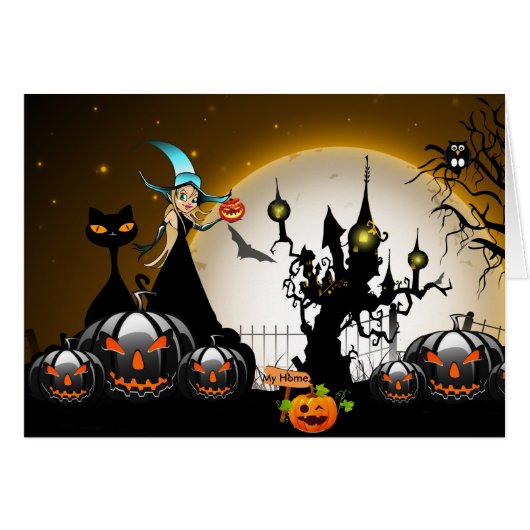 Happy Halloween Cards (Front Horizontal)