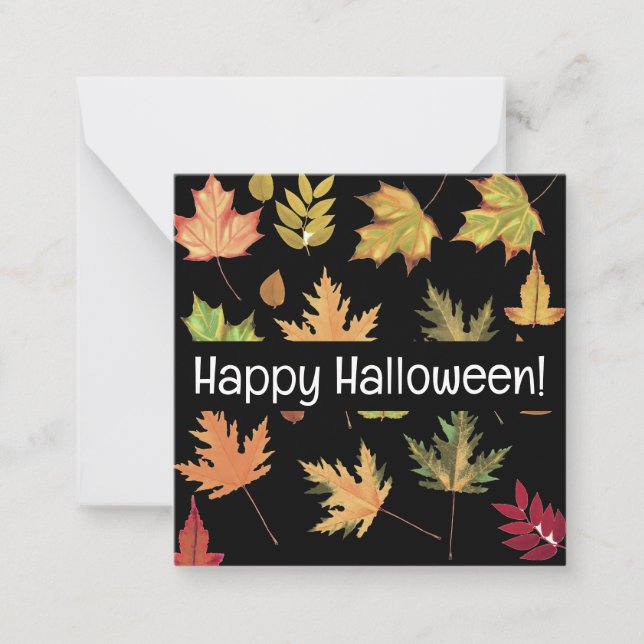 Happy halloween cards, cute, stock up! note card (Front)