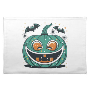 Happy Halloween! Carve a Pumpkin! Cloth Placemat