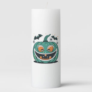 Happy Halloween! Carve a Pumpkin! Pillar Candle