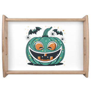 Happy Halloween! Carve a Pumpkin! Serving Tray