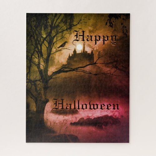 Happy Halloween Castle 500 Puzzle