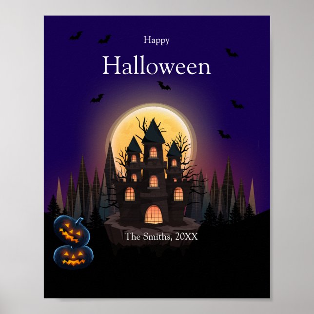 Happy Halloween Castle  Poster (Front)