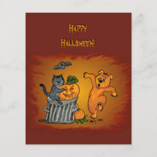 Happy Halloween! Cat Bat Dog and Spider Flyer