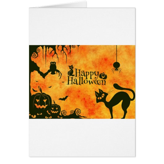 happy halloween cat cards (Front)