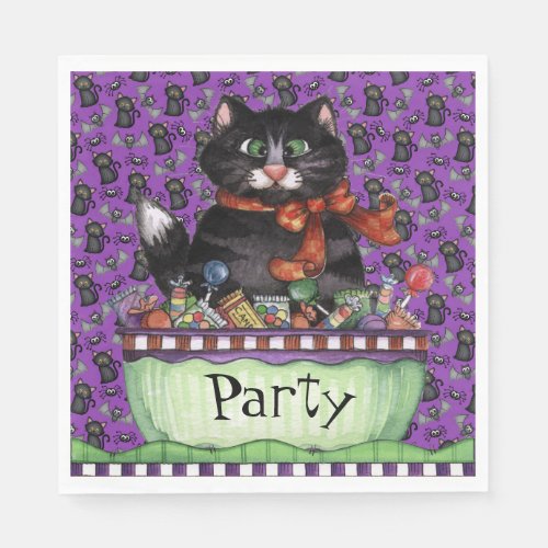 Happy Halloween Cat Napkins